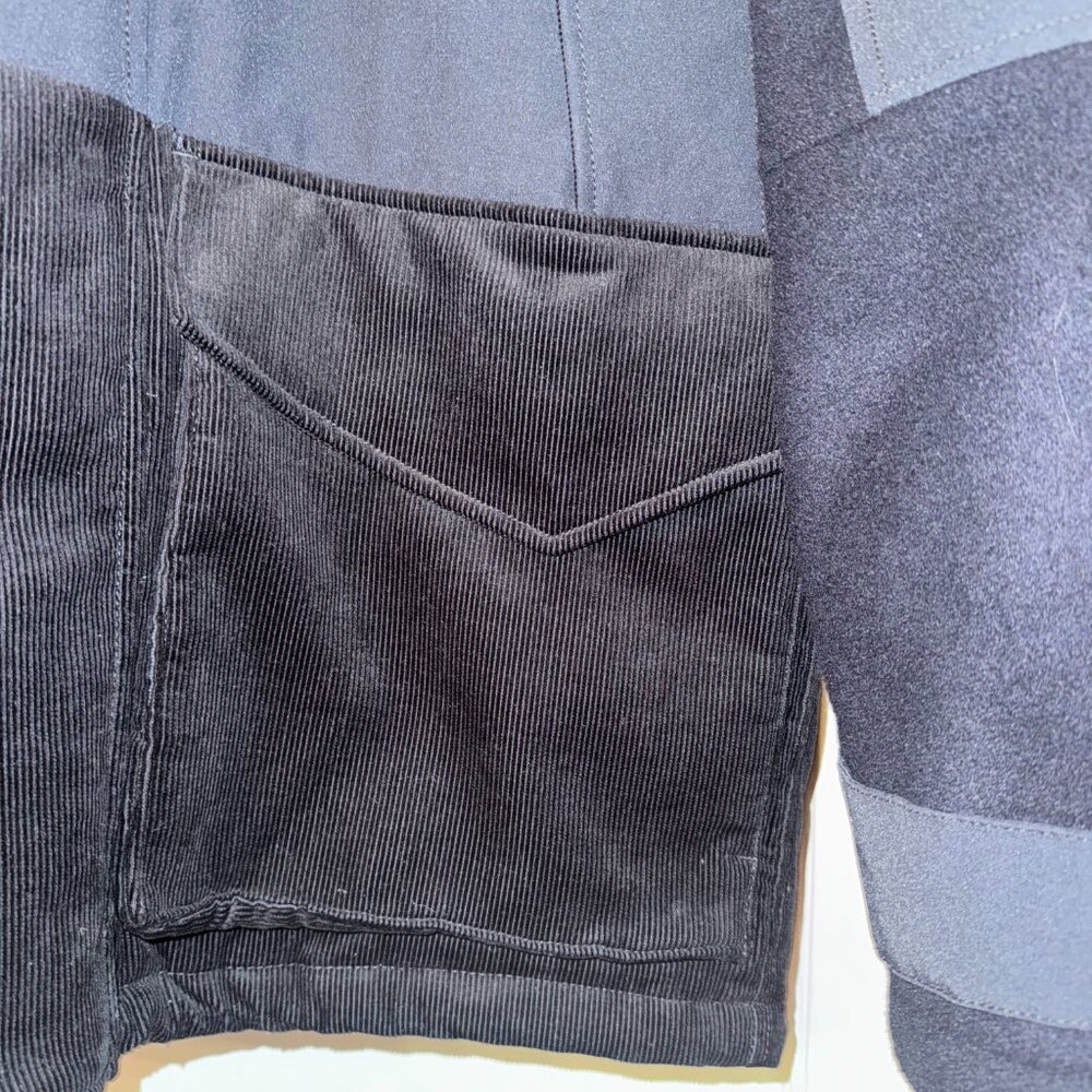 J.Crew Jacket Mens Medium Black Hooded PrimaLoft Corduroy Wool Panels NWT - Picture 9 of 16